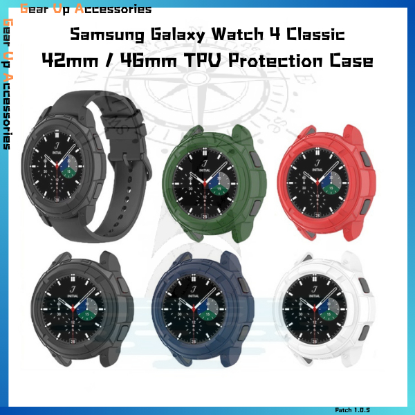 Samsung Galaxy Watch 4 Classic 42mm 46mm Shell Bumper Case Frame ...