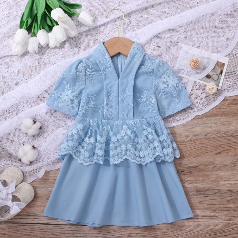Peplum Fesyen Baju Raya Baby Girl 2-13Y Baju Raya 2021 Kurung