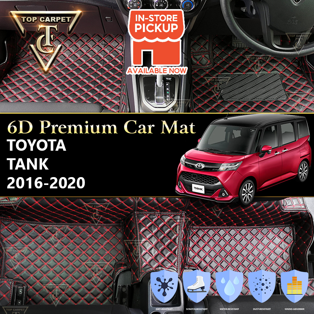 TOYOTA TANK ( 2016 – 2020 ) 6D PU Leather Car Carpet VIP Car Mat Floor ...