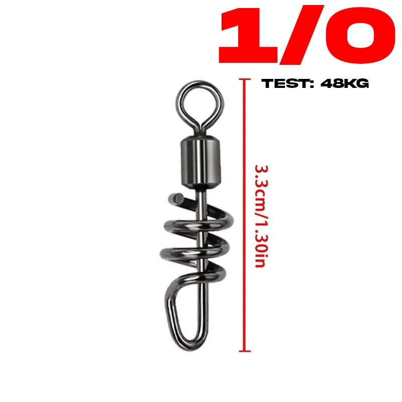 Fast & Easy Lure Changes Jigs & Line Connector Rolling Swivels for ...