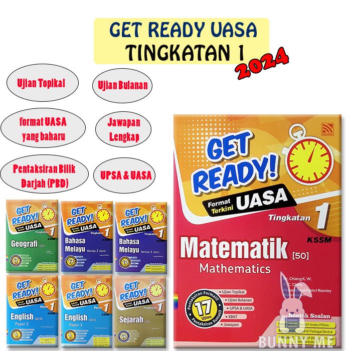 [BUNNY] 2024 Exercise Book : Get UASA KSSM Form 1- Rainbow | Shopee ...