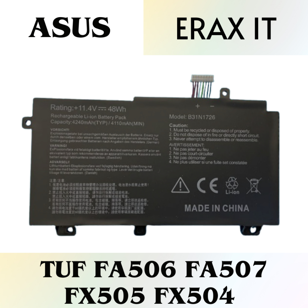 ASUS B31N1726 TUF506 TUF506IU TUF506IV TUF PX504GD PX505D PX505GD ...