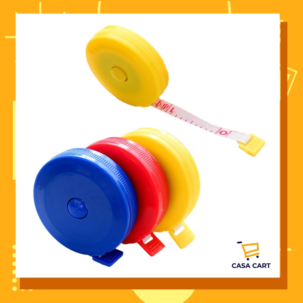 CASA CART Sewing Ruler Automatic Retractable Gauge Mini Portable Soft ...