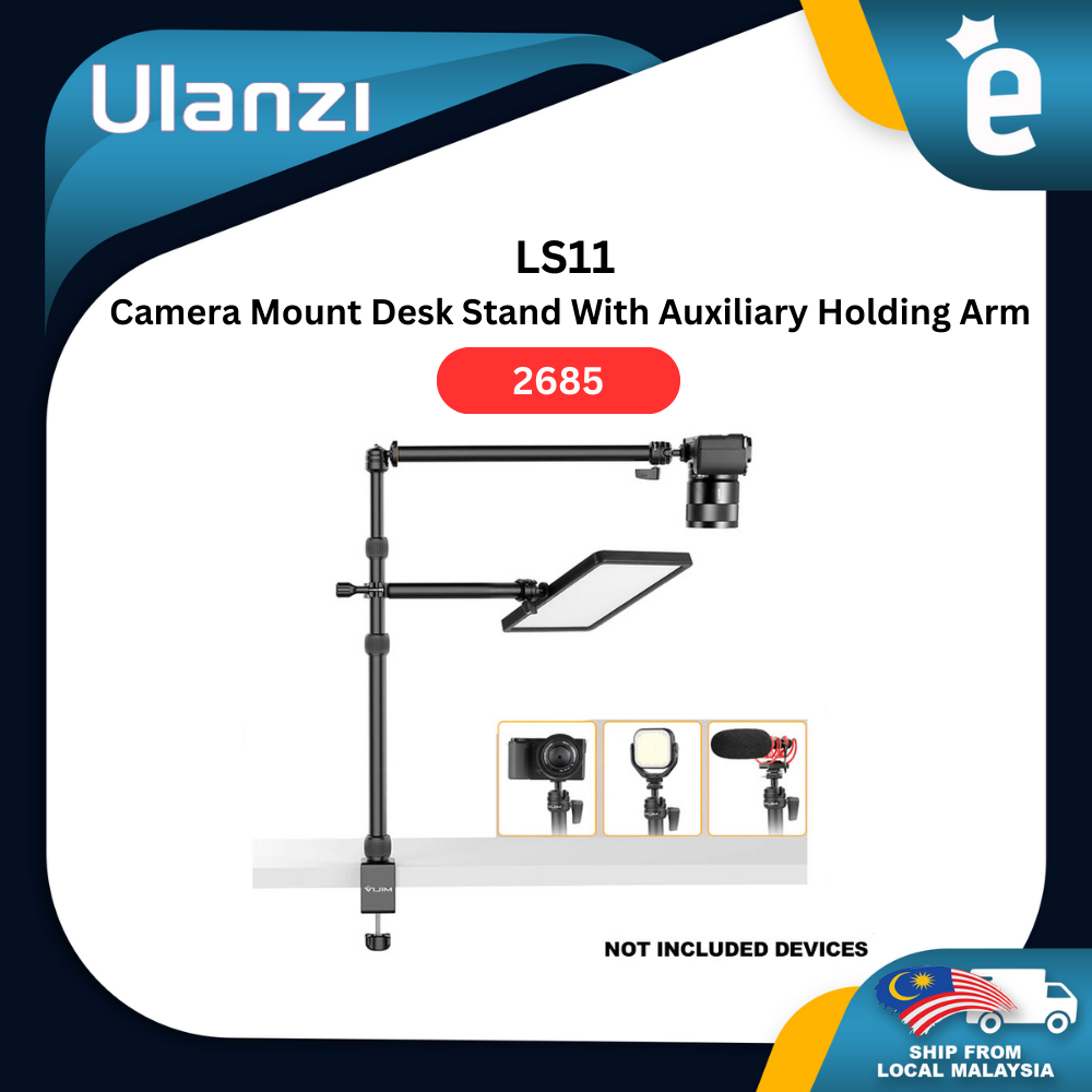 Ulanzi VIJIM LS11 Camera Mount Desk Stand With Auxiliary Holding Arm