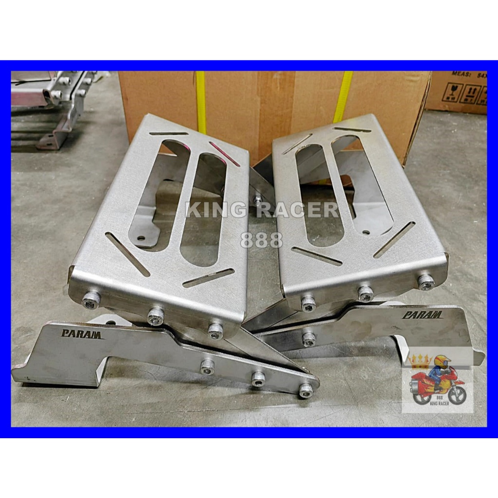 PARAM CNC STAINLESS STEEL MONORACK FOLDABLE Y15ZR LC135 RS150 Y16ZR RSX ...