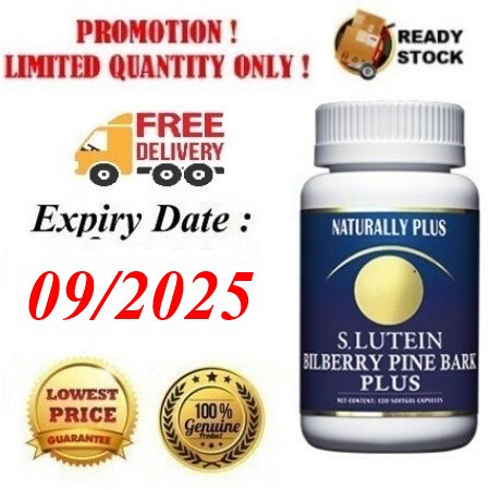 NATURALLY PLUS BPBP / S. Lutein Bilberry Pine Bark Plus / Super Lutein ...