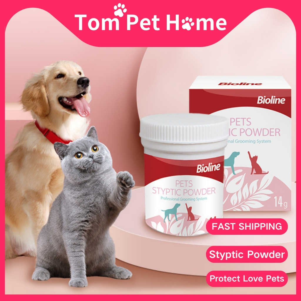 TOM Bioline Pet Hemostatic Styptic Powder for Cat Dog Nail