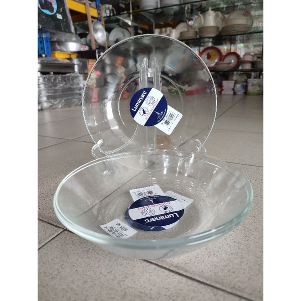 1pc 9 Deep Dinner Plate Side Dish Bowl 8 1 4 Luminarc Transparent