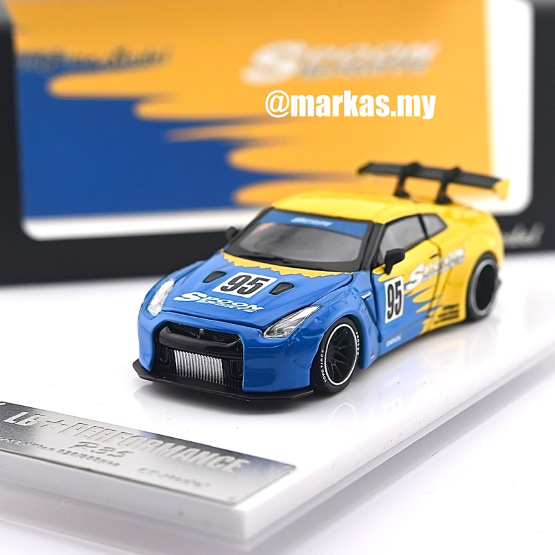 OLD TIME MODEL 1/64 LB PERFORMANCE GT-R R35 GT WING SPOON LIVERY ...