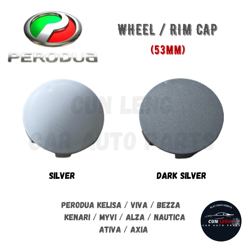 PERODUA RIM CAP MYVI / AXIA / ALZA / VIVA / KELISA / KENARI / BEZZA CAR ...