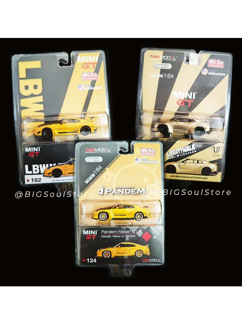 MINI GT LB Works Nissan GT-R R35 | Satin Gold | Metallic Yellow ...