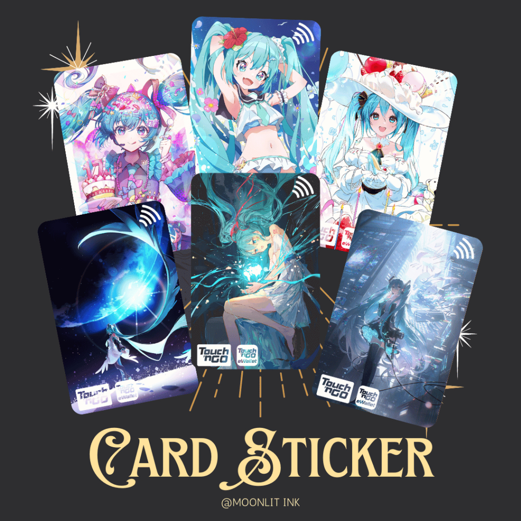 [Vocaloid Card Sticker - HATSUNE MIKU PART 1] TnG Sticker / Access Card ...