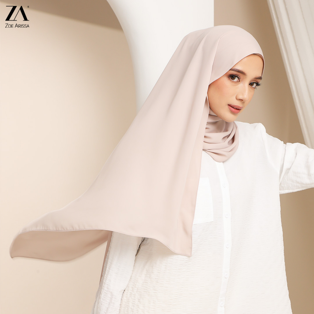 ZOE ARISSA TUDUNG SHAWL CHIFFON RAYA HAJI 2024 Tudung Flowy Shawl ...