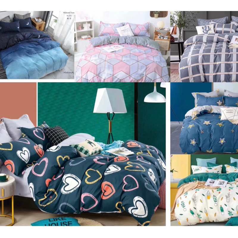 Super Single 小Cadar 5-in-1 With Comforter Cotton Premium Fitted ...