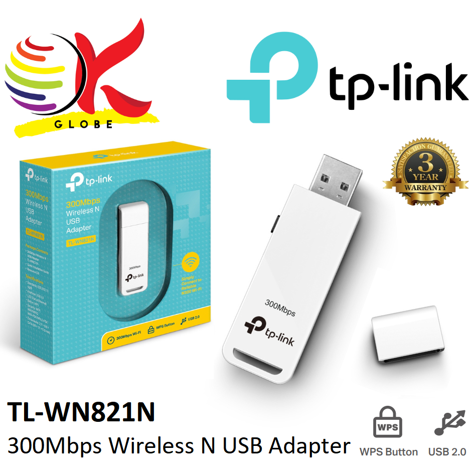 TP-LINK TL-WN821N / TL-WN823N 300MBPS WIRELESS N USB ADAPTER WITH WPS ...