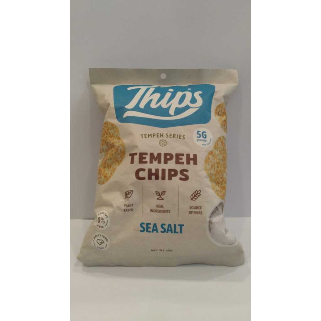 Thips Sea Salt Tempeh Chips (50g) Shopee Singapore