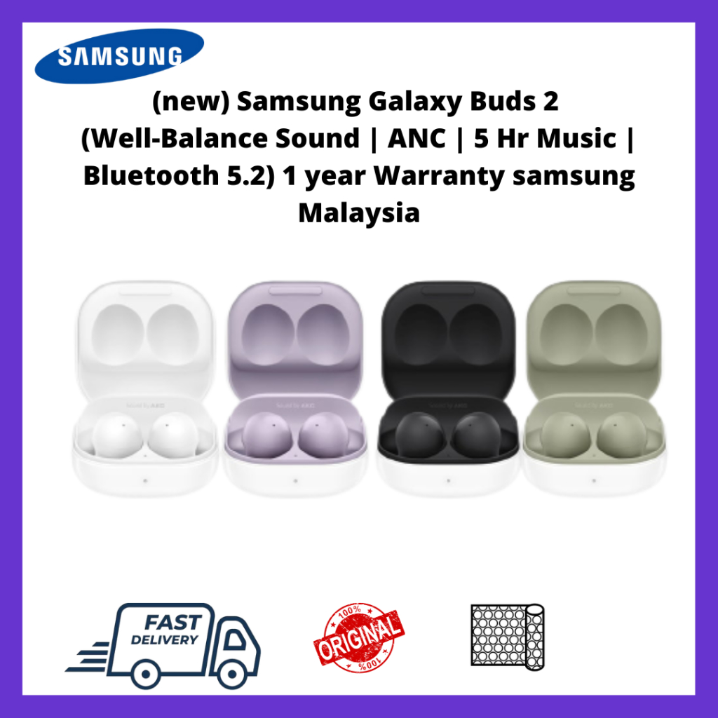 New Samsung Galaxy Buds 2 Well Balanced Sound 5 Hr Music