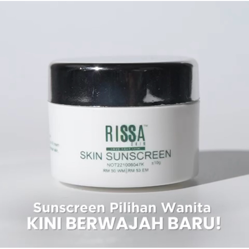 RISSA SKIN: SUNSCREEN SPF 50 (UV PROTECTION CREAM SPF50) LARGE SIZE DAY ...