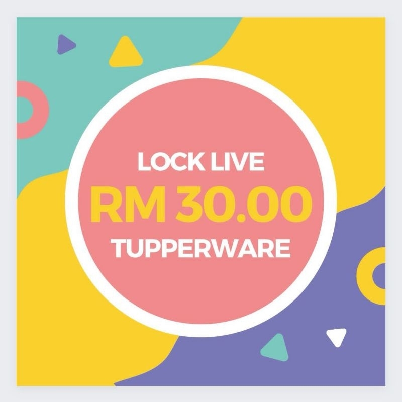 Lock Tupperware RM30 | Shopee Singapore