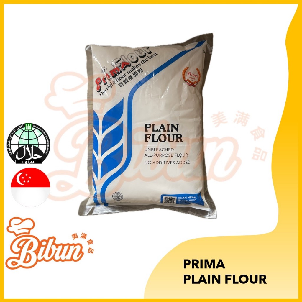 PRIMA Plain Flour (Unbleached) / Tepung Gandum / All Purpose Flour ...