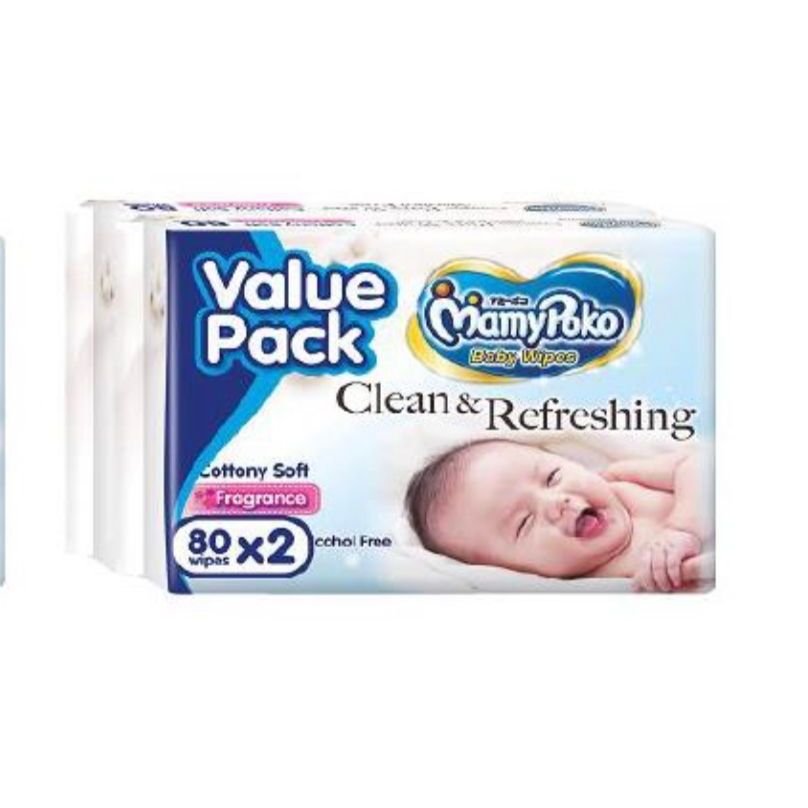 MamyPoko Clean Refreshing Wet Wipes With Fragrance Fragrance Free