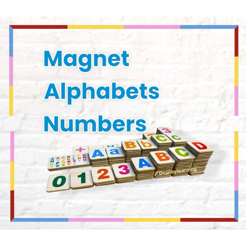 Dcplaylearning Fridge Magnetic Alphabets Numbers Set Capital Letters ...