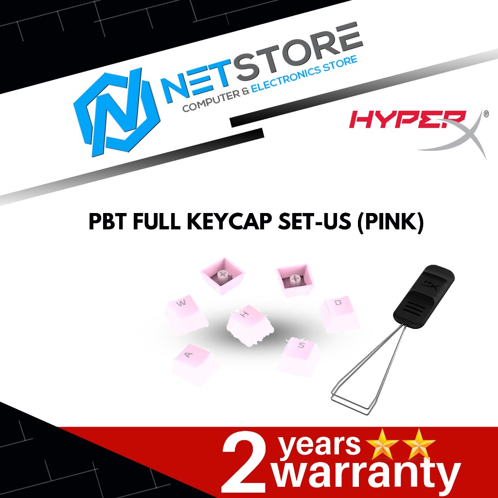 HYPERX PBT FULL KEYCAP SET-US (PINK) - 519T9AA ABA | Shopee Singapore