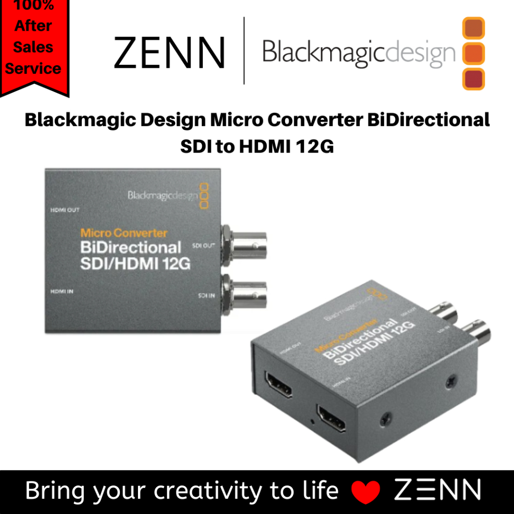 Blackmagic Design Micro Converter BiDirectional SDI to HDMI 12G ...