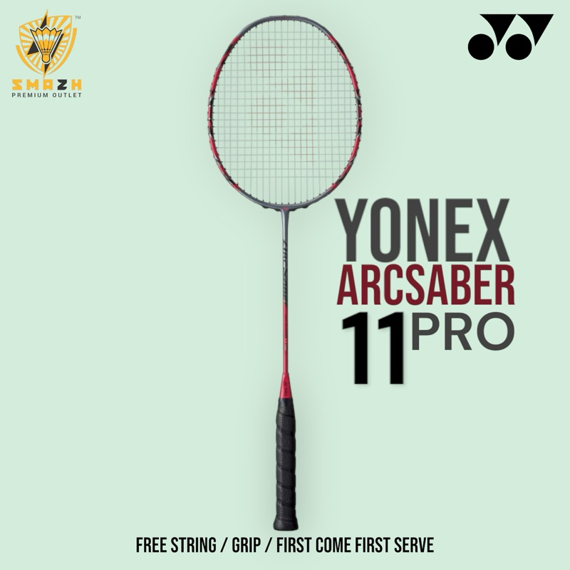 YONEX ArcSaber 11 PRO Badminton Racket (Free string+ Grip) | Shopee ...