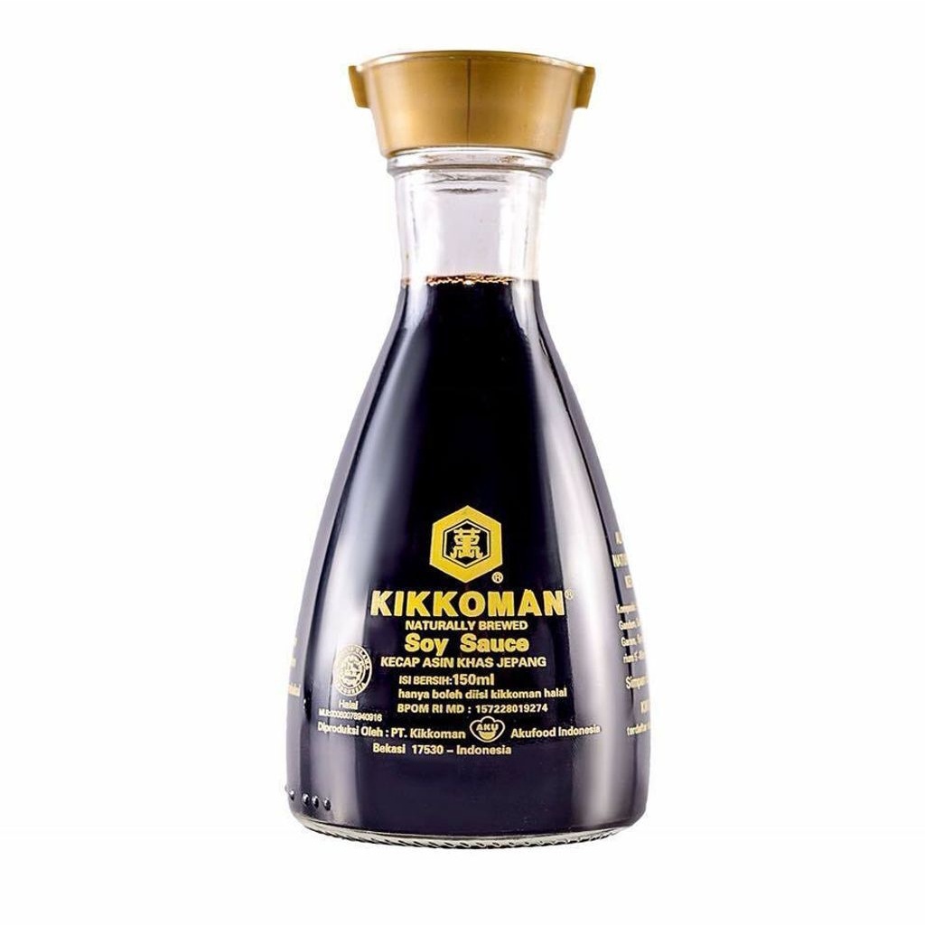 Halal Kikkoman Soy Sauce Naturally Brewed 150ml Kicap Asin Khas