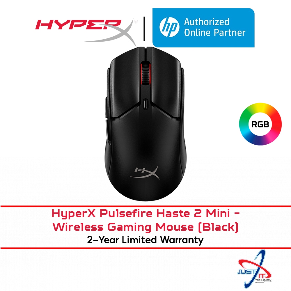 HYPERX PULSEFIRE HASTE 2 MINI (7D388AA) - WIRELESS GAMING MOUSE (BLACK ...