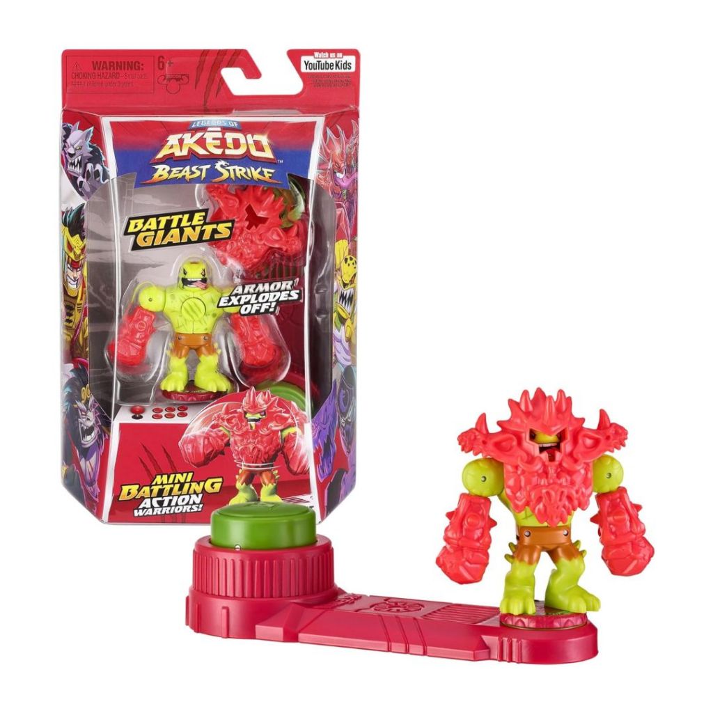 Legends Of Akedo Tormenta De Poder - Gigantes - Thoraxis - Mini Guerrero De Batalla Con Armadura De Doble Golpe. Listo, Lucha, Ataque Dividido