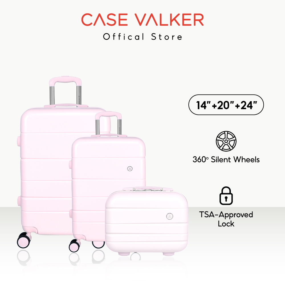 Case Valker Anna 3in1 PC+ABS Hard Case Luggage Set TSA Lock (24