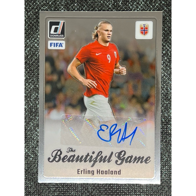 2023-24 Panini Donruss Soccer Beautiful Game Autograph - Erling 