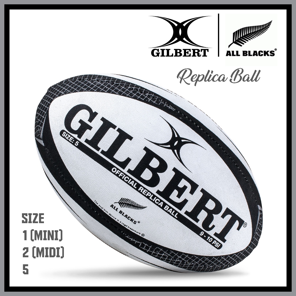 Pelota Rugby Gilbert All Blacks New Zealand Midi | Cuotas sin interés