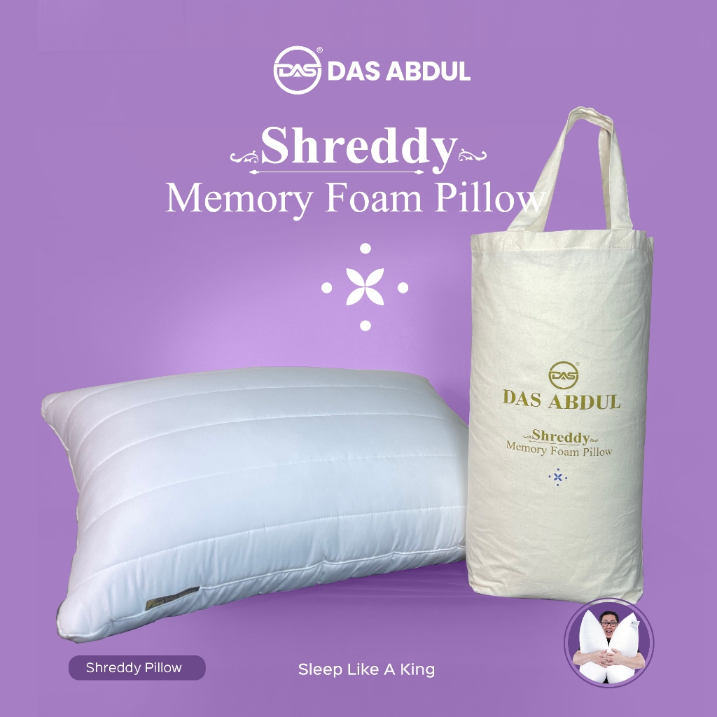 DAS ~ Shreddy ~ Memory Foam Pillow ~ DAS ABDUL | Shopee Singapore