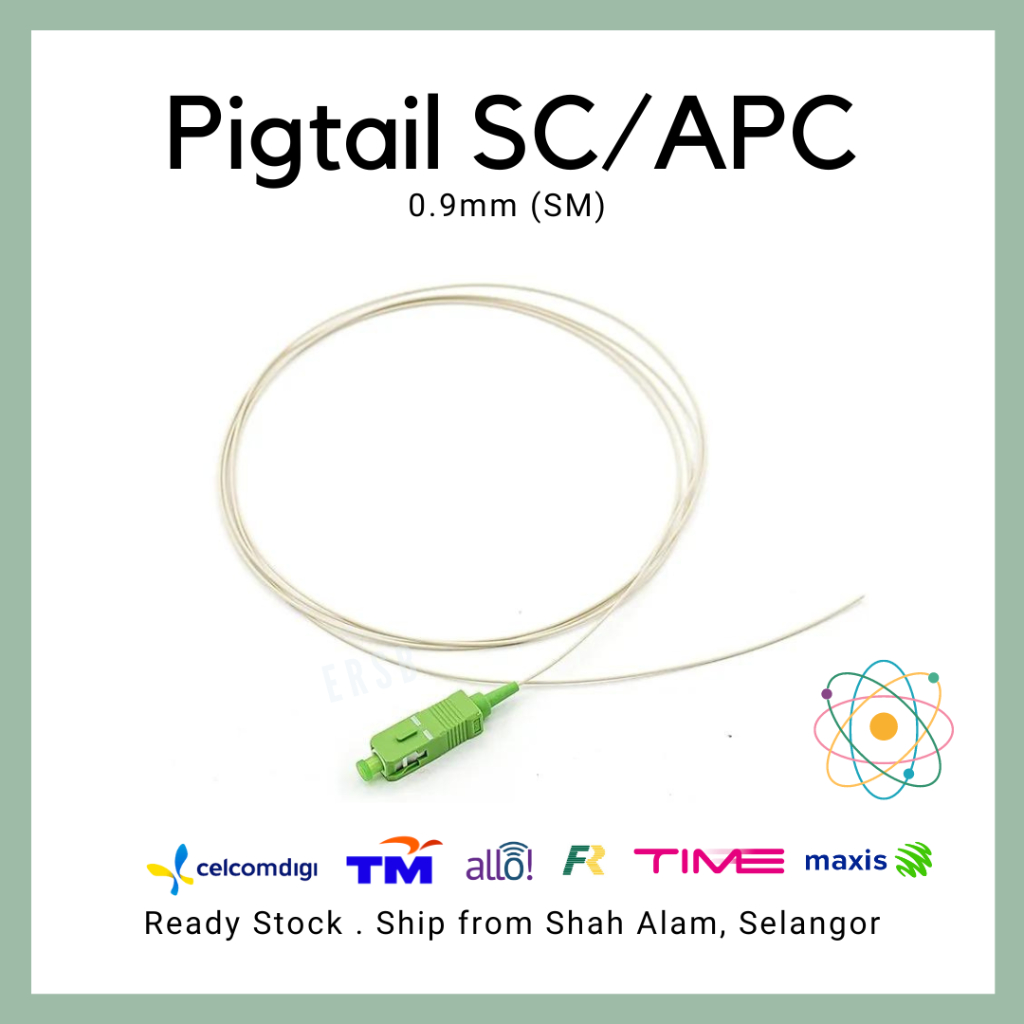 Pigtail SC APC singlemode pigtail 2 meter | Pigtail SC/APC Single Mode ...