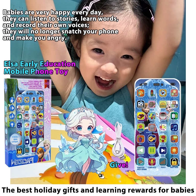 Cell Phone Elsa Toy Phone Disney Frozen Toy Phone For Kids – EKids