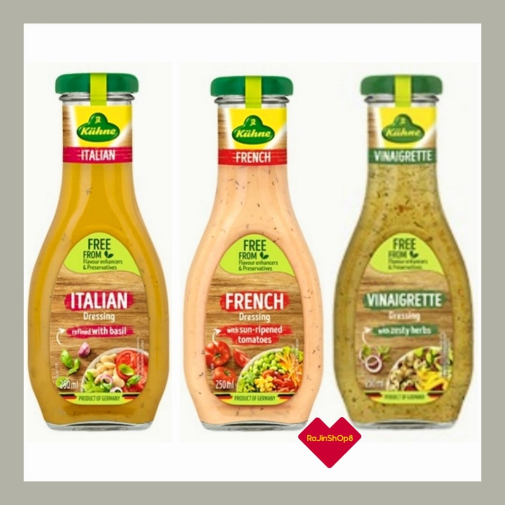 KUHNE Dressings Vinaigrette / French / Italian / Honey & Mustard