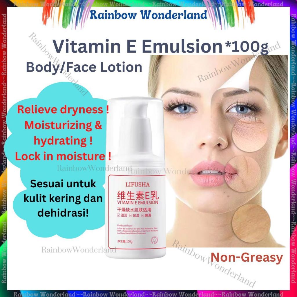 Vitamin E Emulsion Milk Moisturizing Face Cream 100g | Shopee Singapore