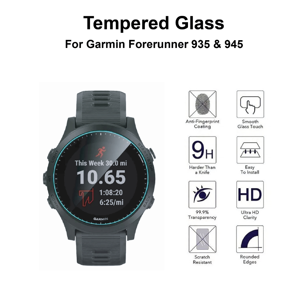 Tempered Glass Screen Protector For Garmin Forerunner 935 Forerunner 945 Smartwatch Jam Fitness Wristband Shopee Singapore