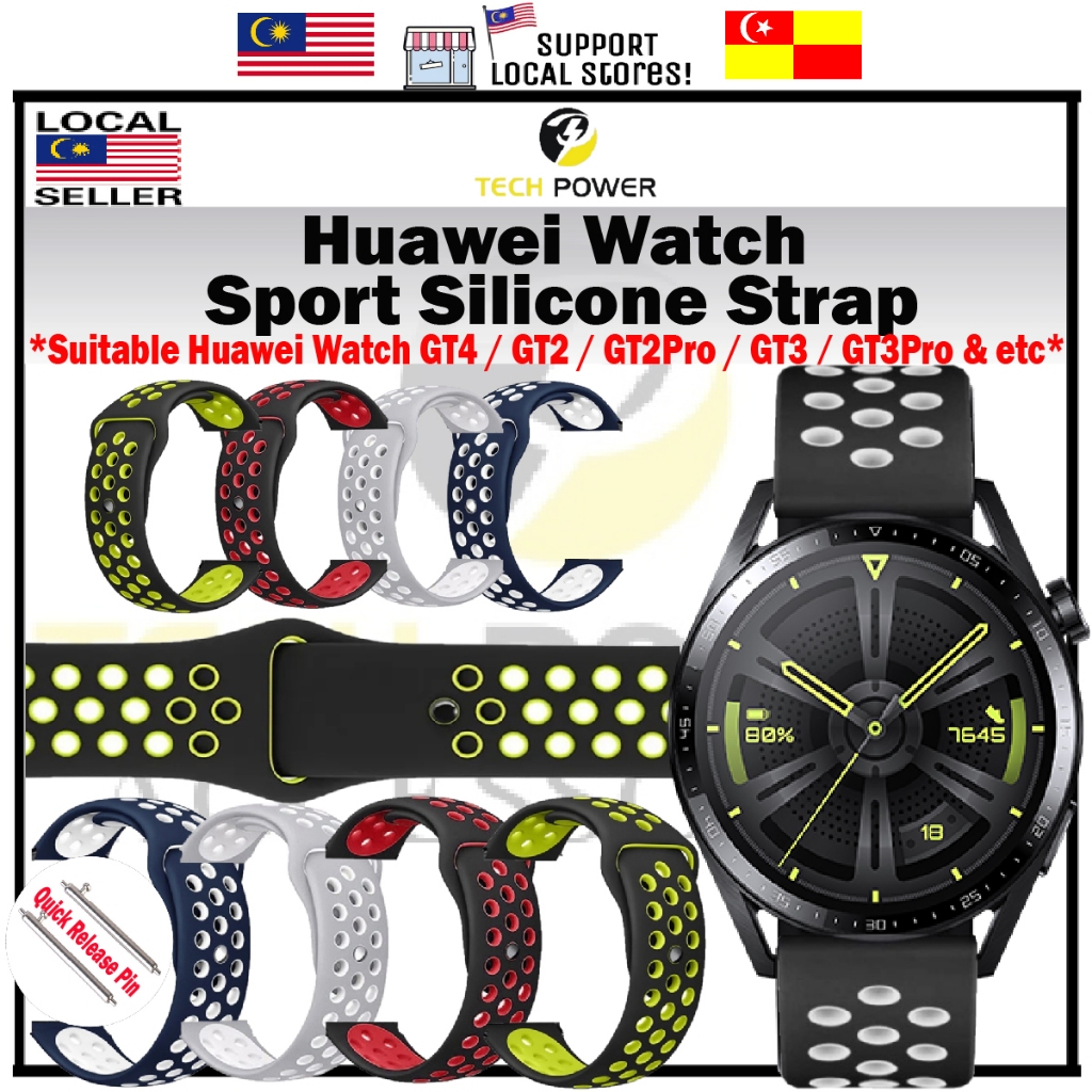 Huawei Watch Gt Sport Strap Double Color Porous Tali Jam Sport For