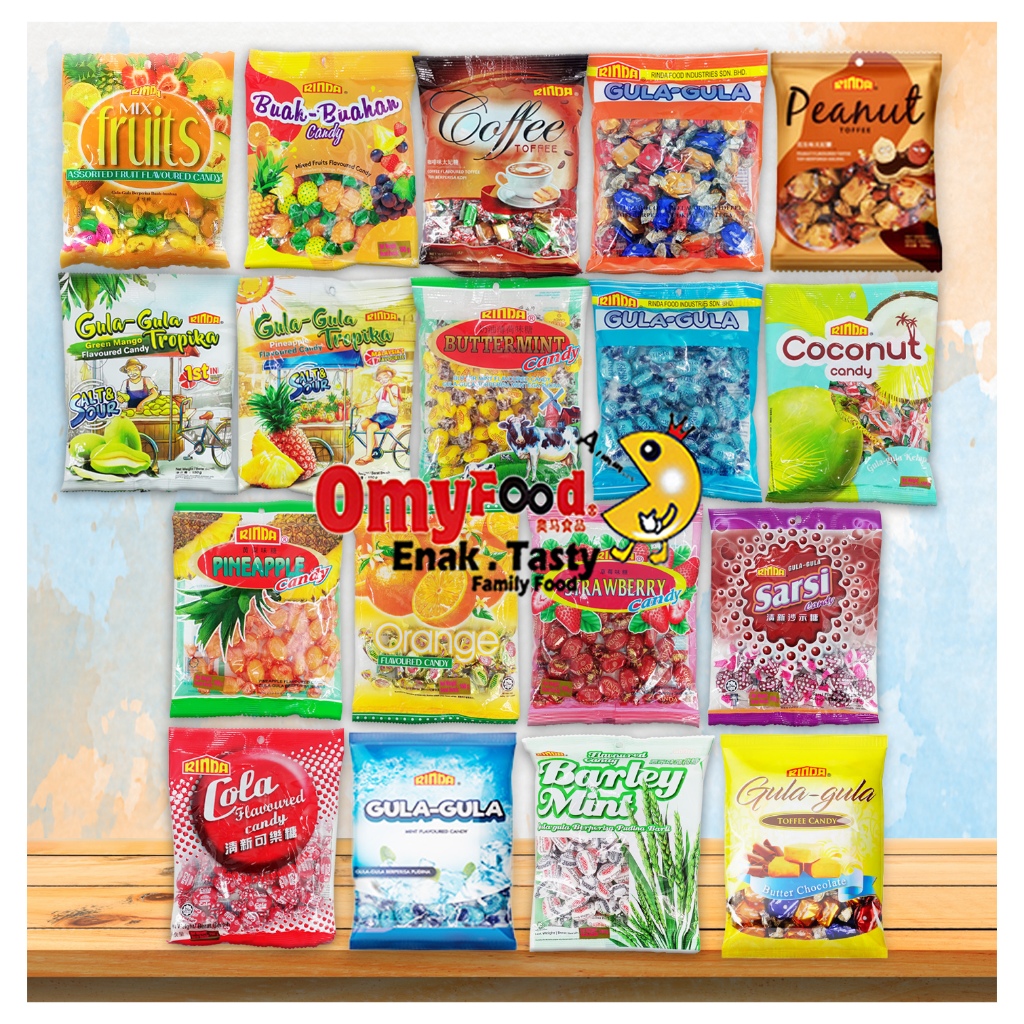 150g/200g Rinda Candy[Mix Fruit/Butter Mint/Toffee/Orange/Strawberry ...