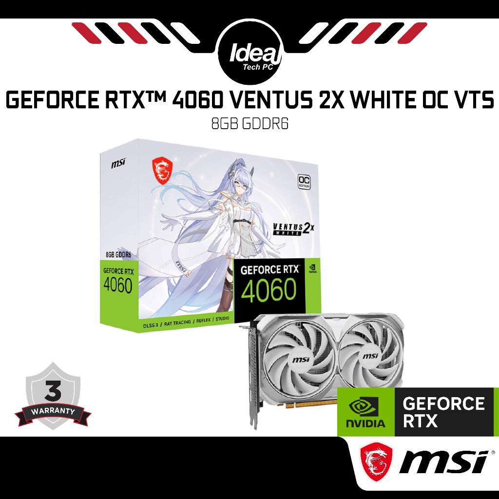 MSI GeForce RTX 4060 おもしろく VENTUS 2X WHITE 8G OC MSI GeForce RTX 4060 おもしろく VENTUS 2X WHITE 8G OC