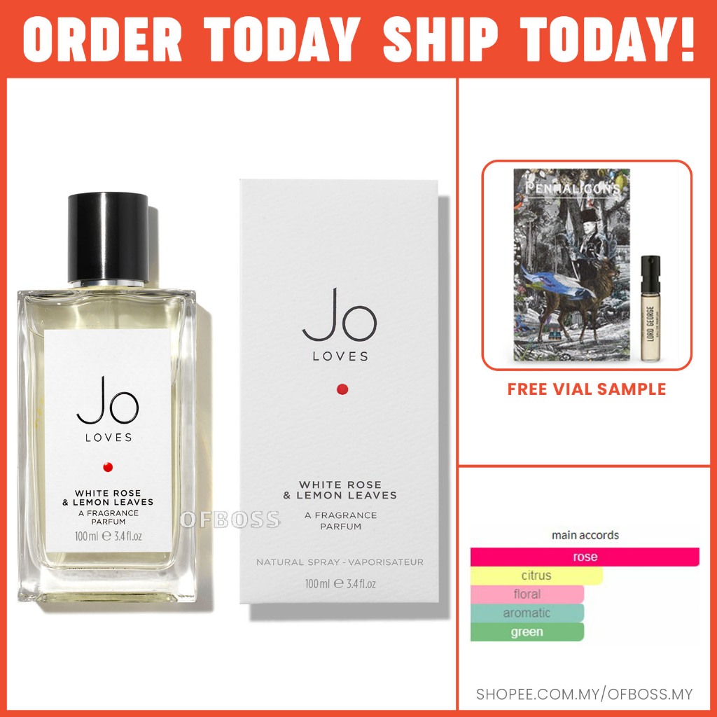 Jo Loves Lemon Flower Perfume Jo Loves A White Rose Lemon Leaves