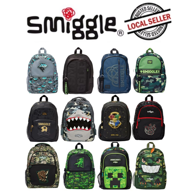 Smiggle Boys backpack Boys School Bags Shopee Singapore