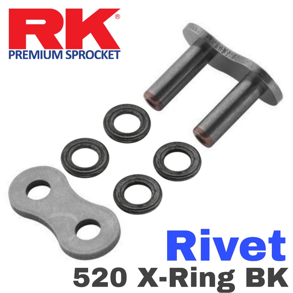 DID 520 ERV7 X-RING GOLD Rivet Style Master Chain Joining Link
