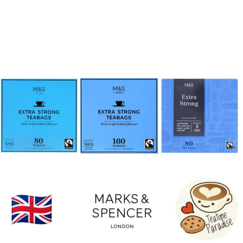 Marks & Spencer (M&S) Extra Strong Teabags 80's / 160's