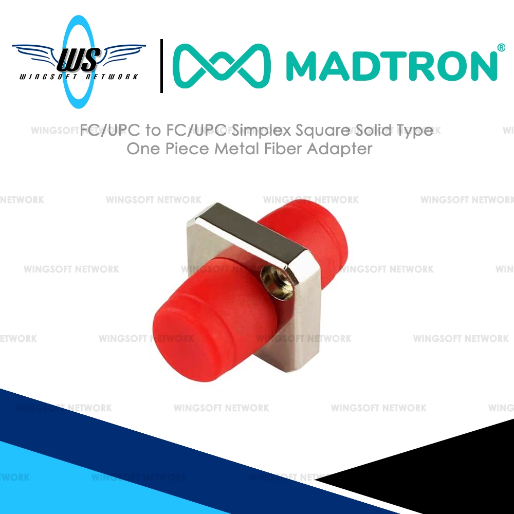 MADTRON FC/UPC to FC/UPC Simplex Square Solid Type One Piece Metal ...