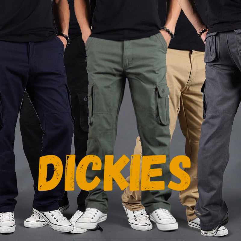 Dickies Pants: Men's WP594 BK Black Flex Slim Fit Straight Leg